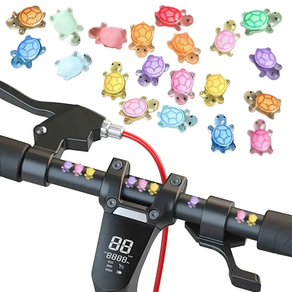 100 Mini Glowing Turtles - Resin Luminescent Figurines for Micro Landscapes & Fairy Garden Decor